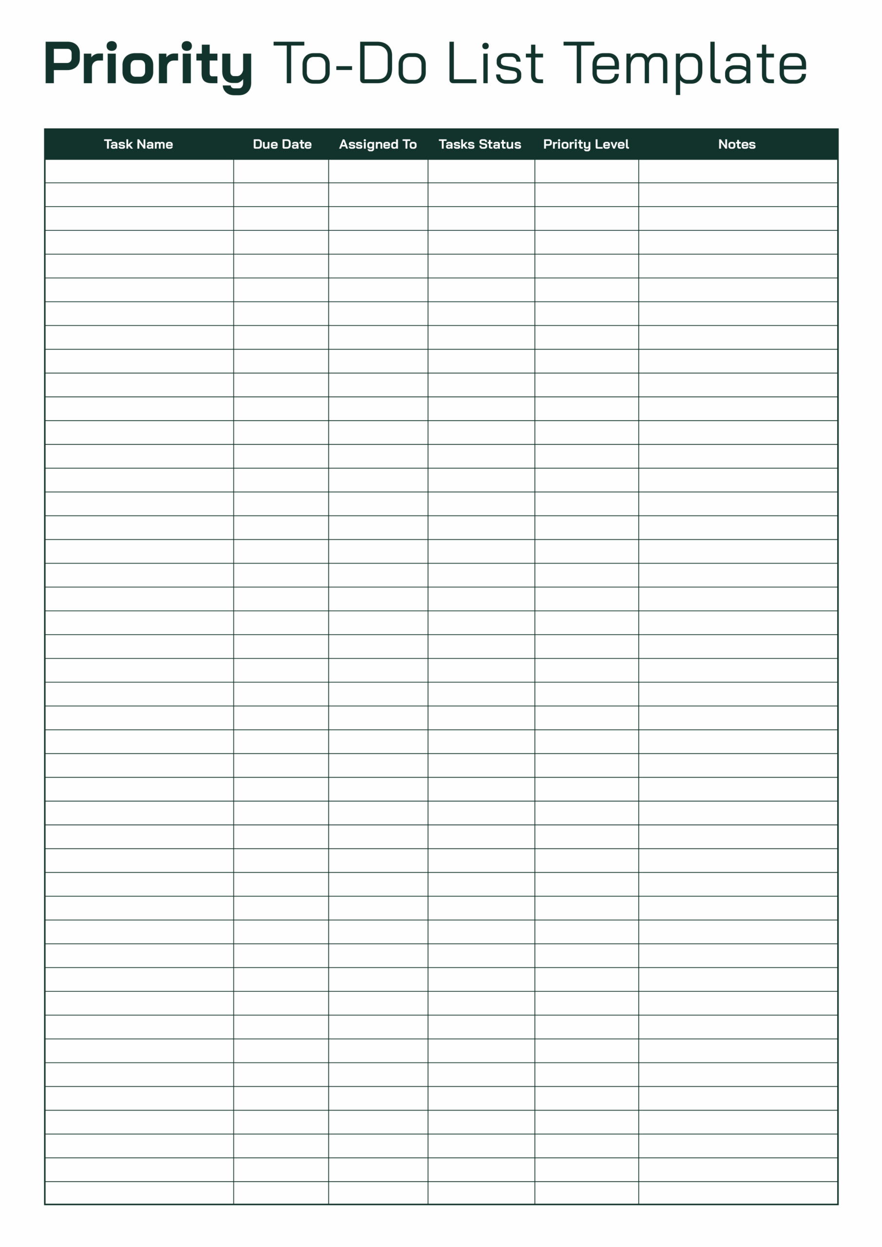 To Do Checklist Template Word - to do list templates
