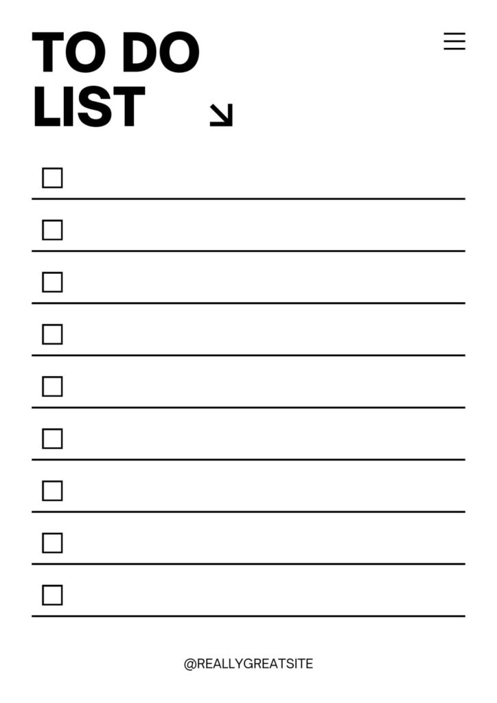 to do list