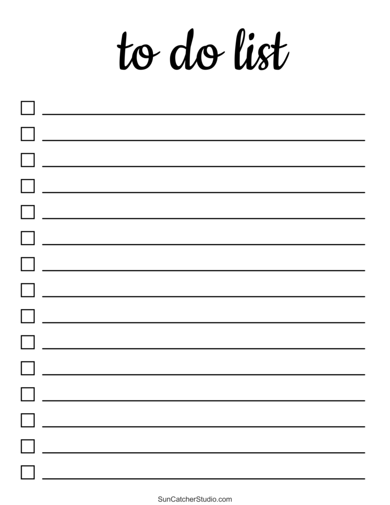 to do list to do list