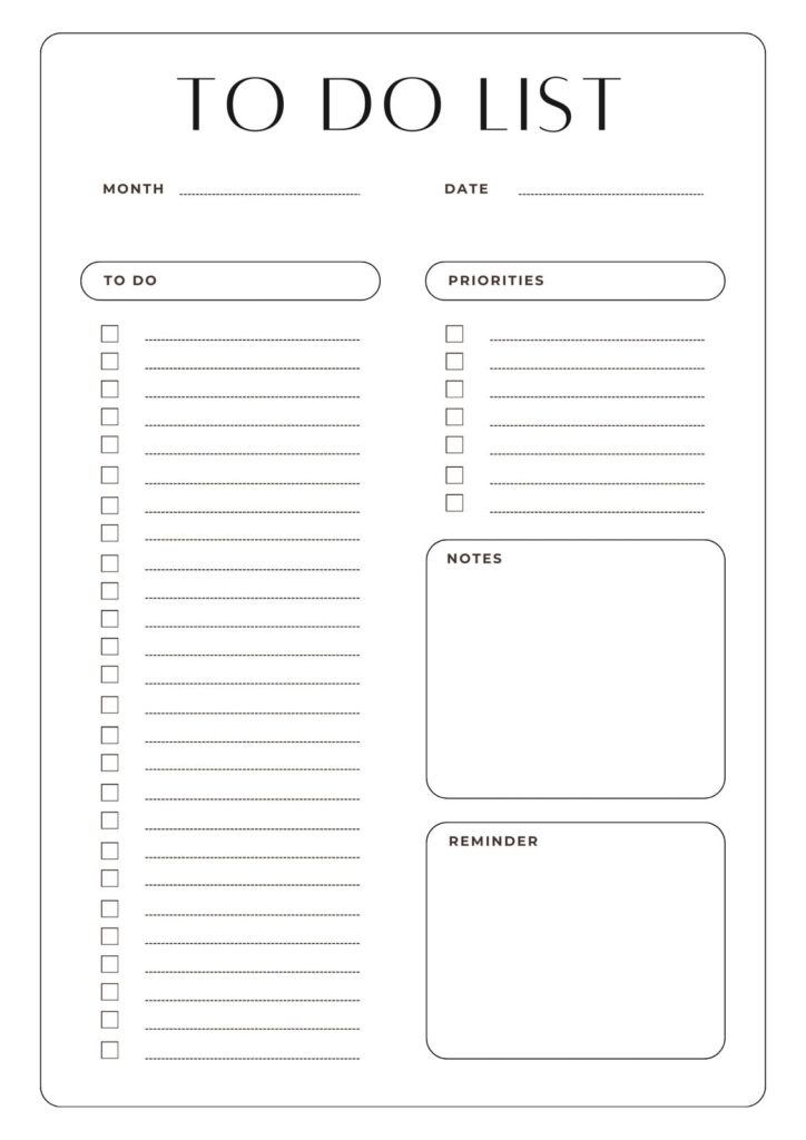 to do list