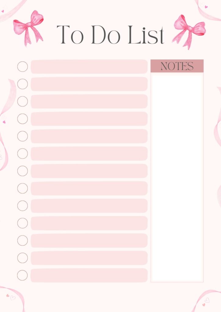 to do list