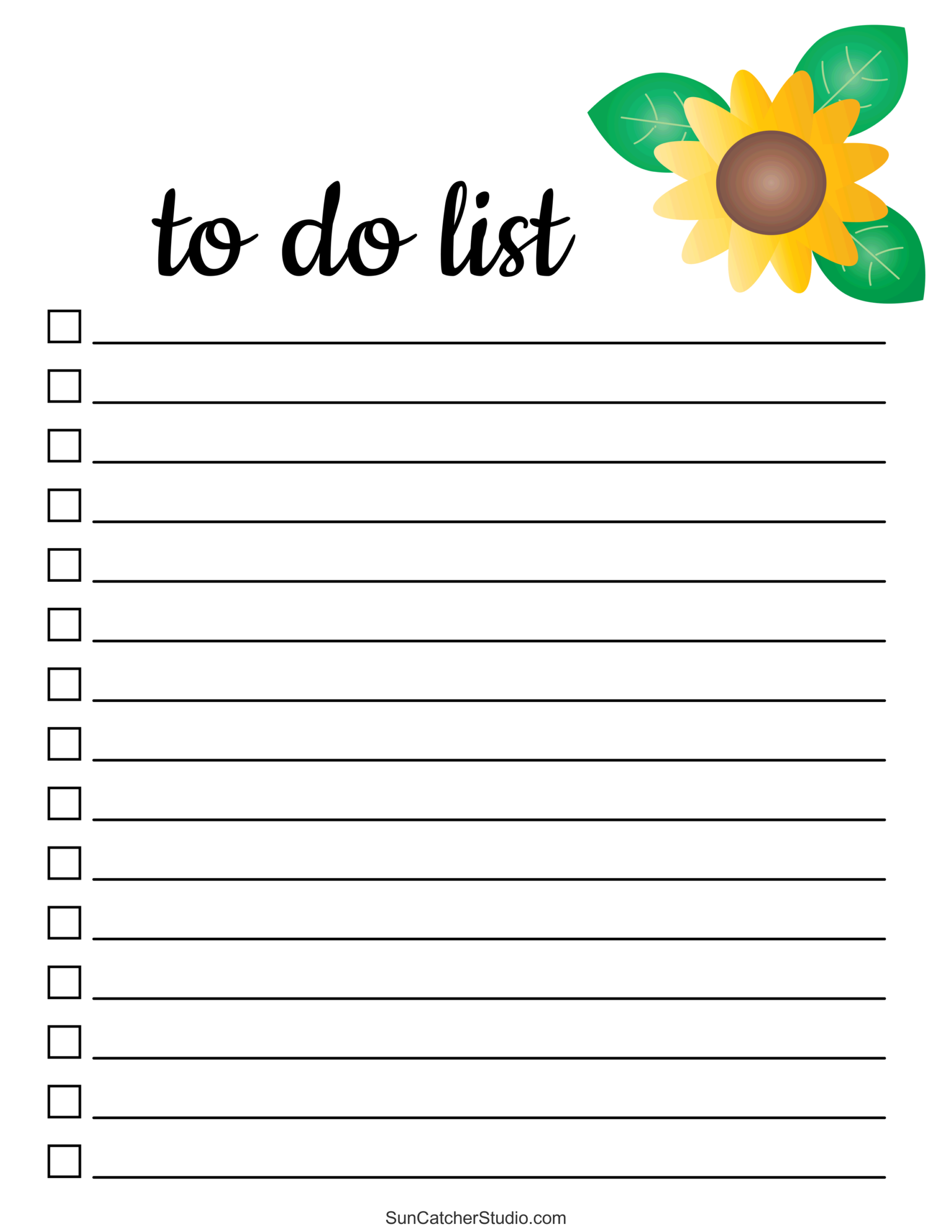 To Do List A4 Template - to do list