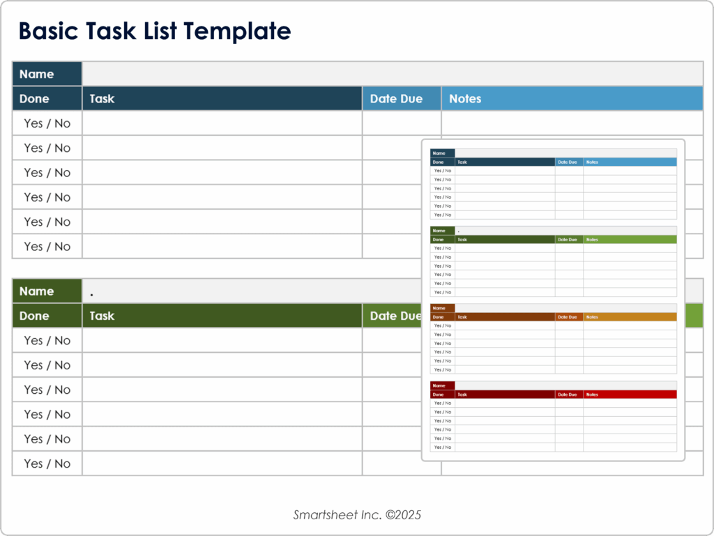 To Do List Agenda Template - 15 free task list templates