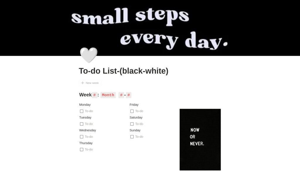 to do list black white to do list black white