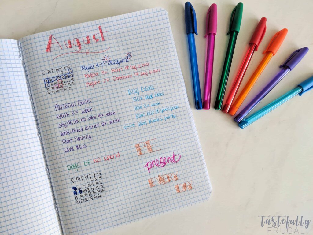 To Do List Bullet Journal Template - personal to do list bullet journal page