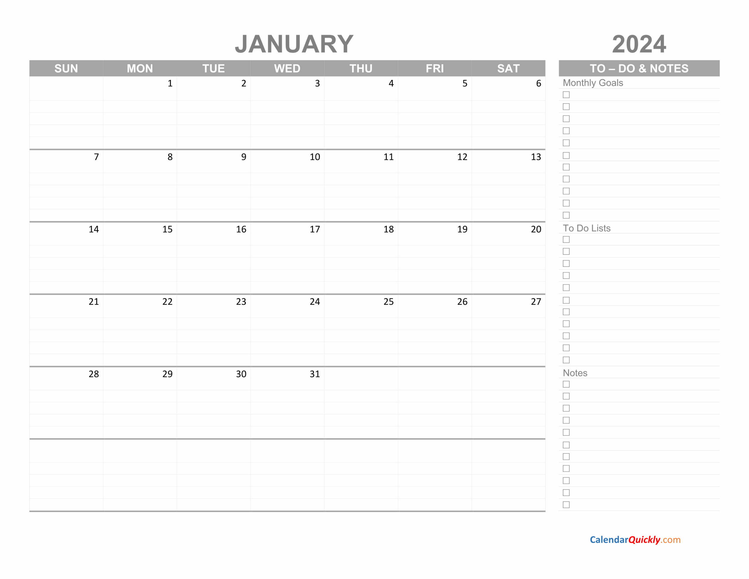 To Do List Calendar Template - 2024 calendar todolist