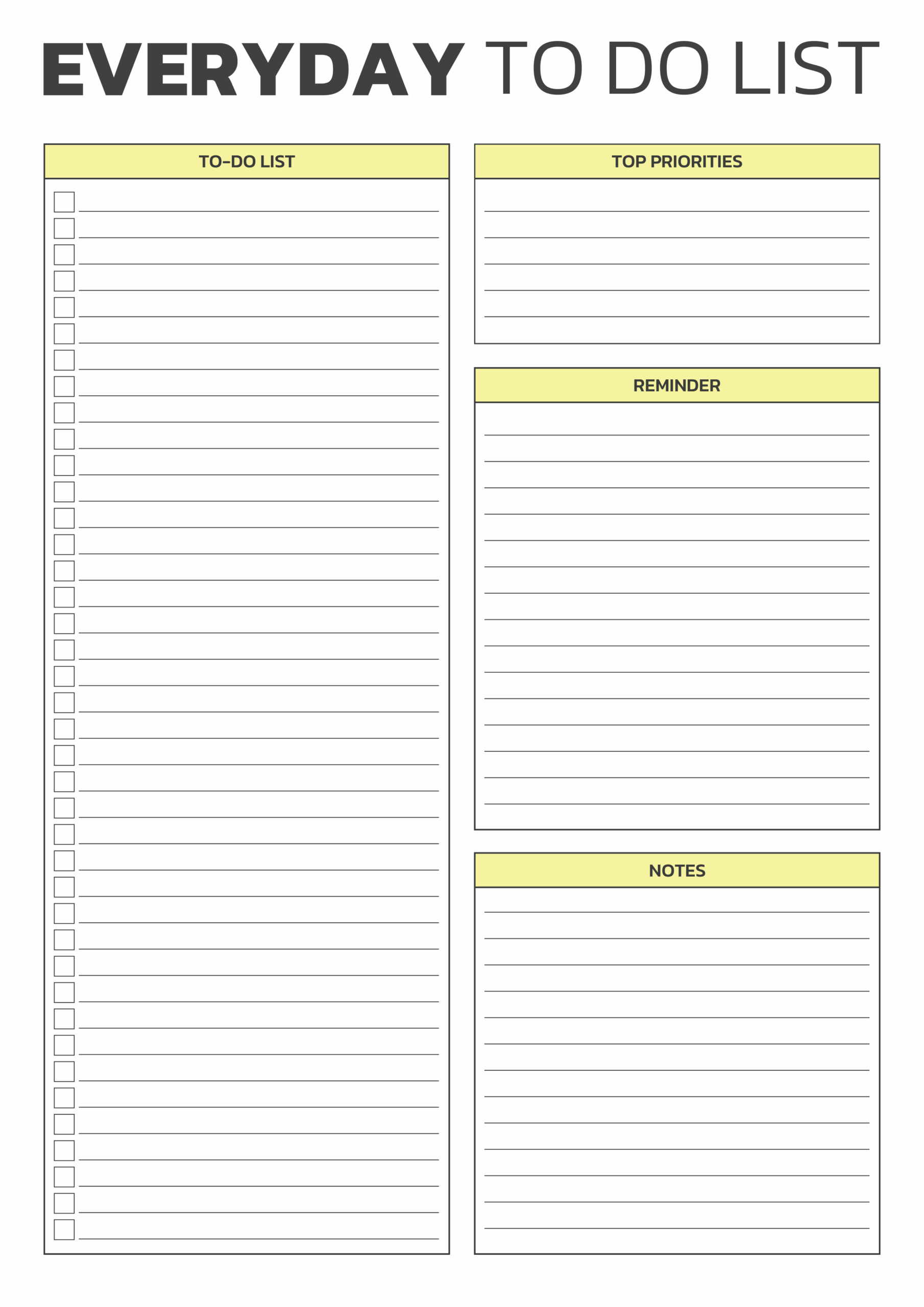 To Do List Design Template - to do list templates