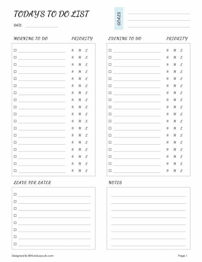 To Do List Editable Template - to do