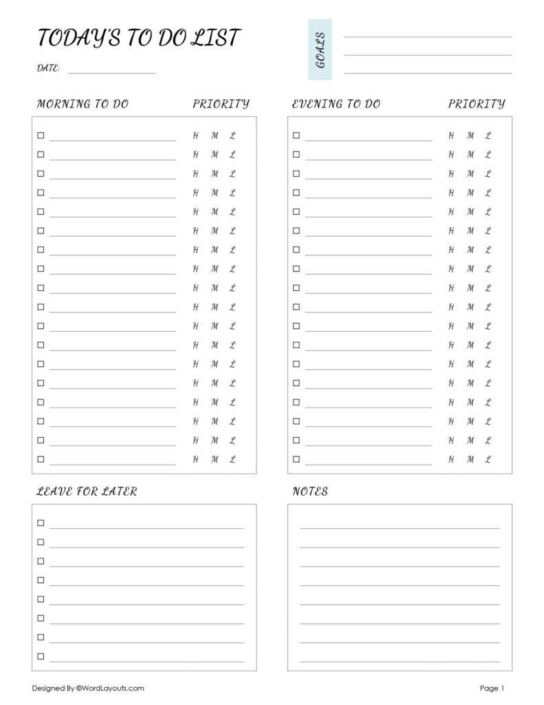 To Do List Editable Template - to do