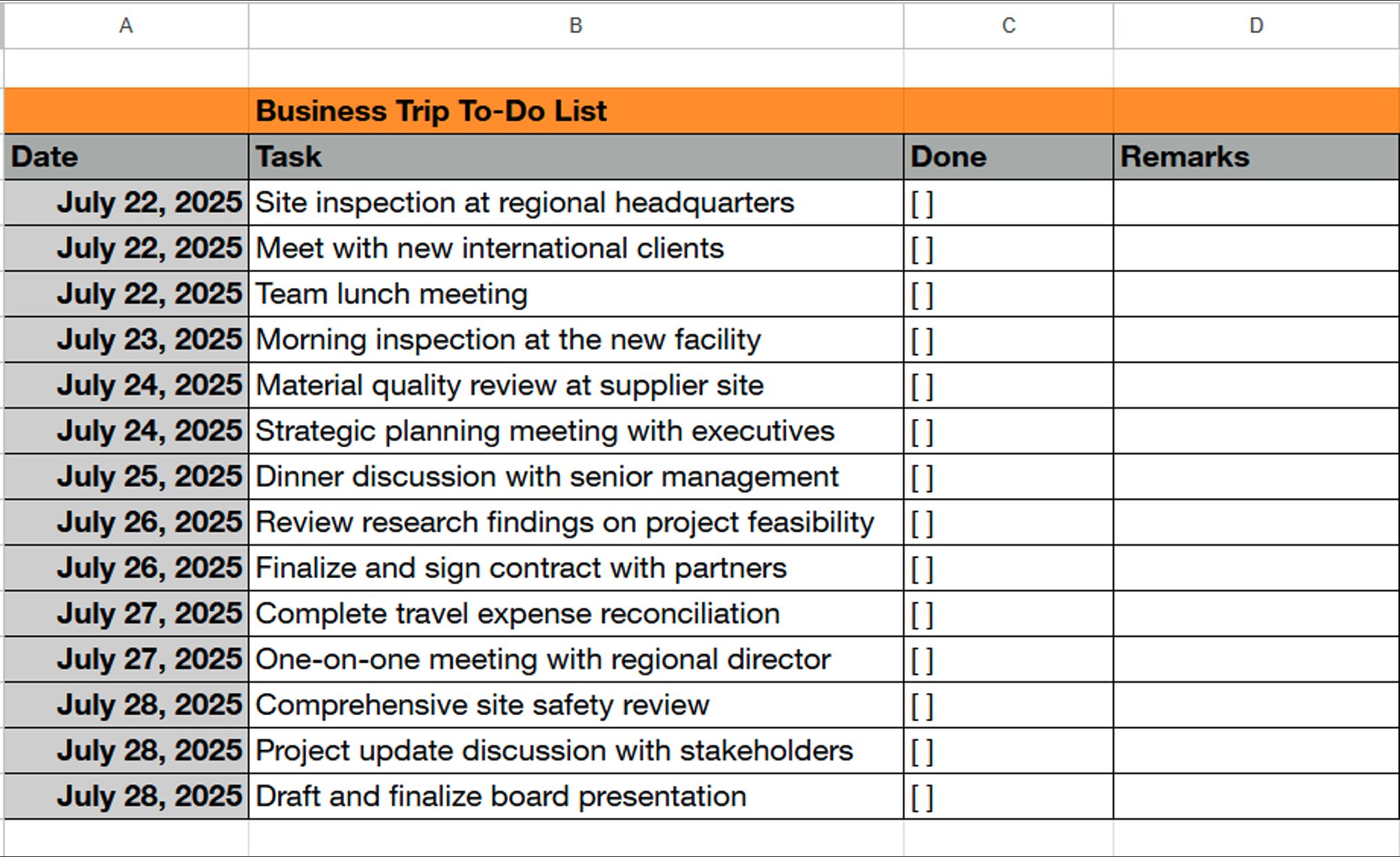 To Do List Example Template - to do list template