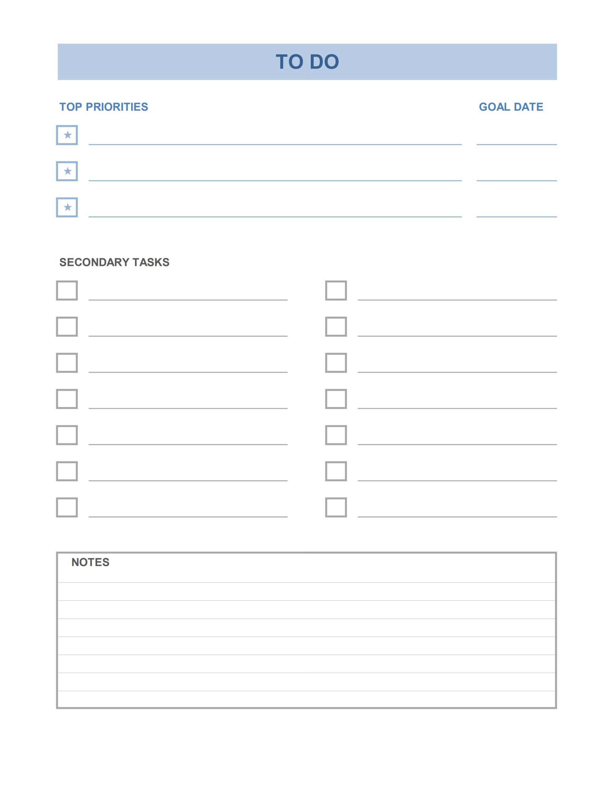 To Do List Free Template - Prioritized To Do List pdf pdf 8cb0959c