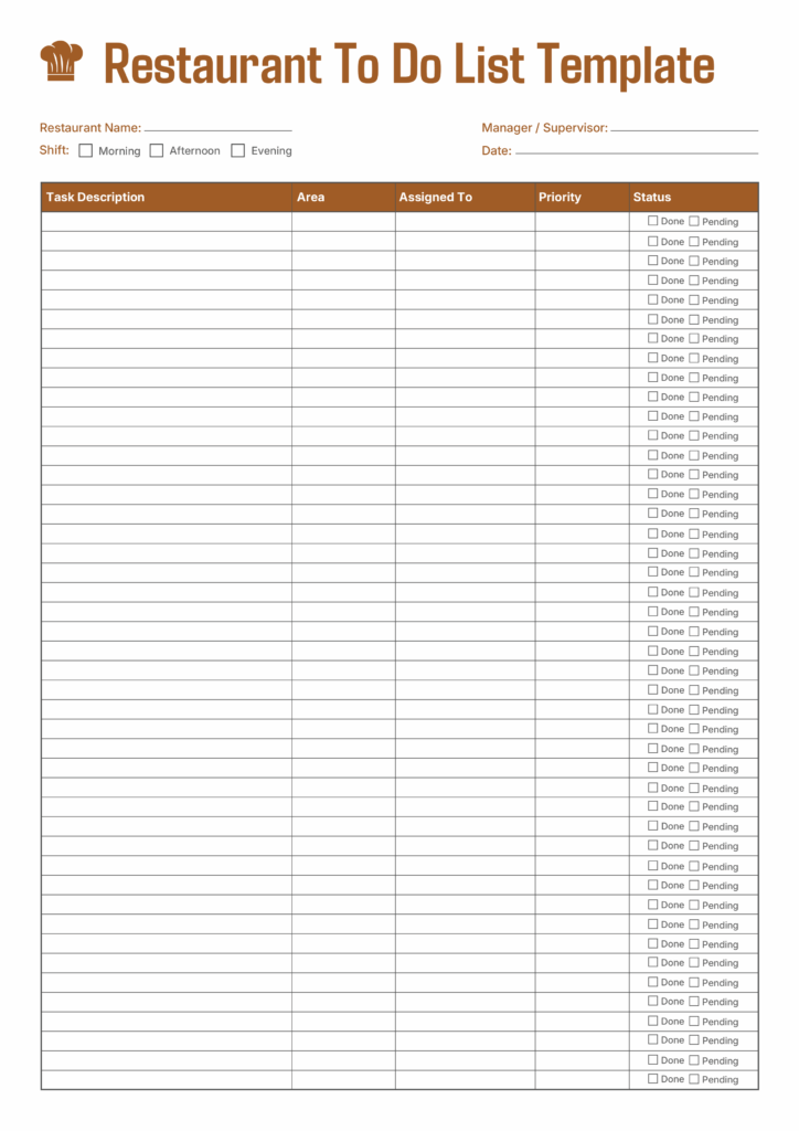 To Do List Office Template - to do list templates