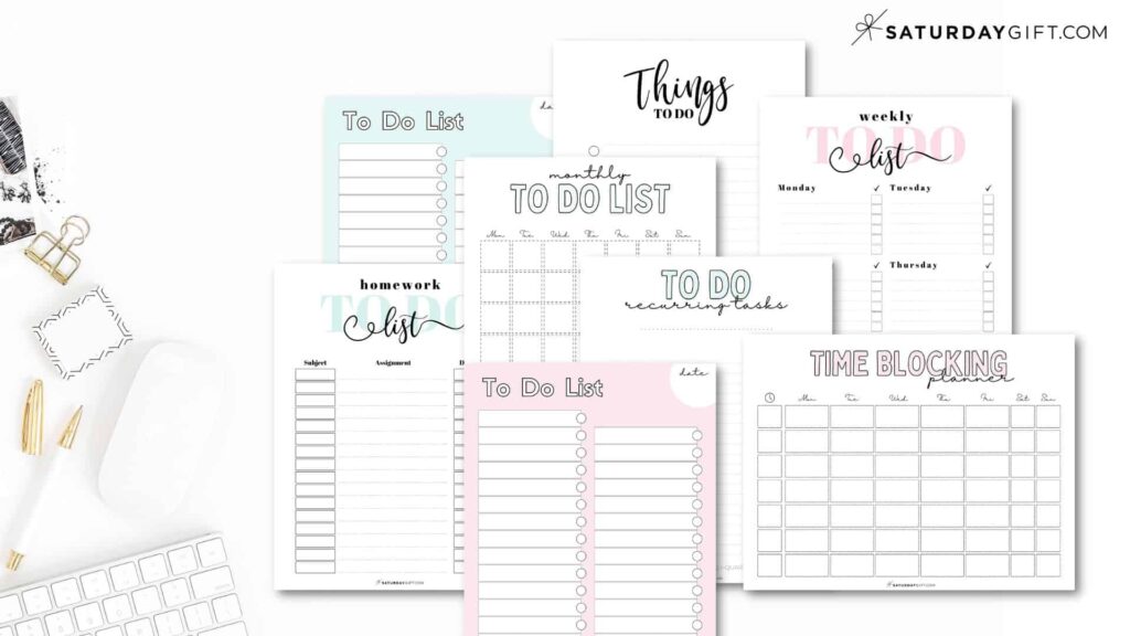 to do list printable