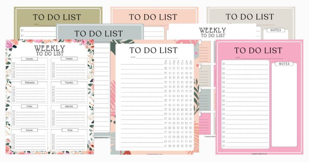 to do list printable
