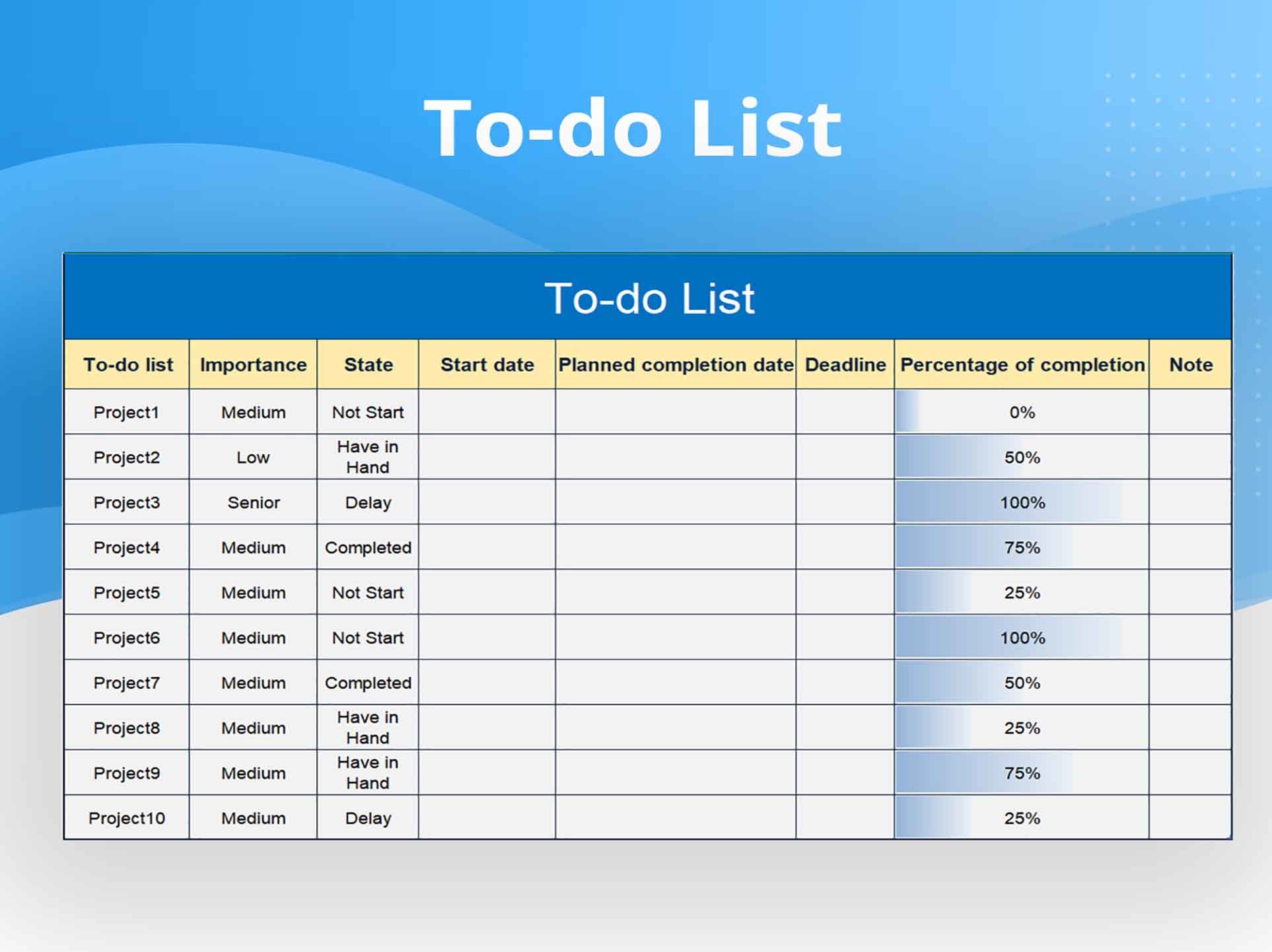 To Do List Simple Template - simple to do list xlsx excel project task list 6f06c502