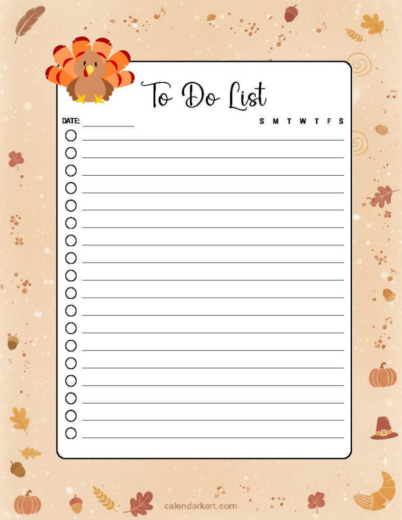 to do list template