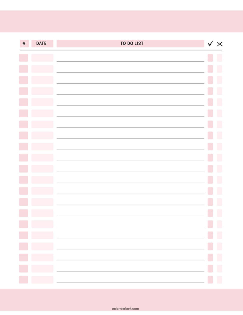 to do list template