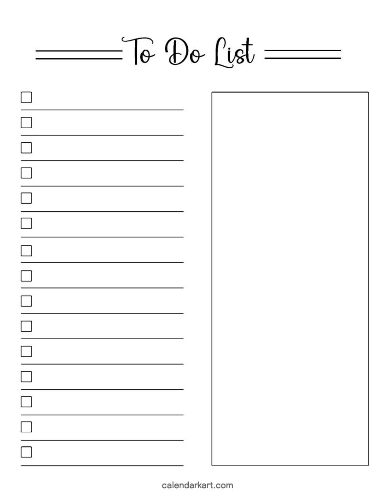 to do list template