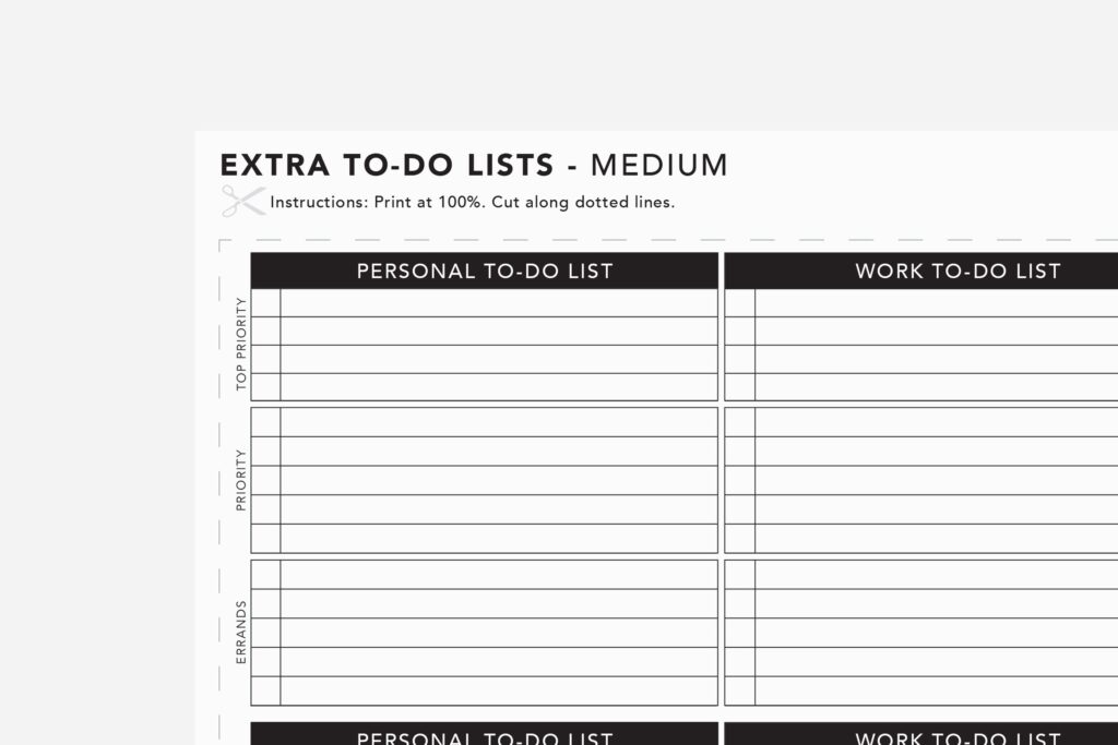 To Do List Template Black And White – extra to do list To Do List Template Black And White - extra to do list