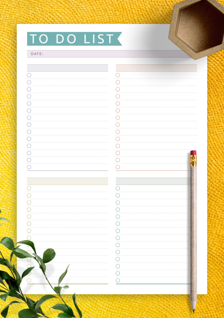 To Do List Template Download - daily to do list casual