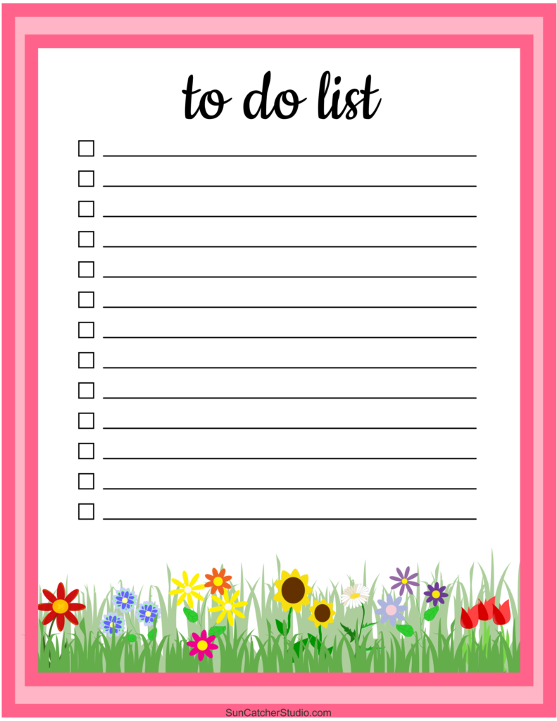 To Do List Template Print - to do list