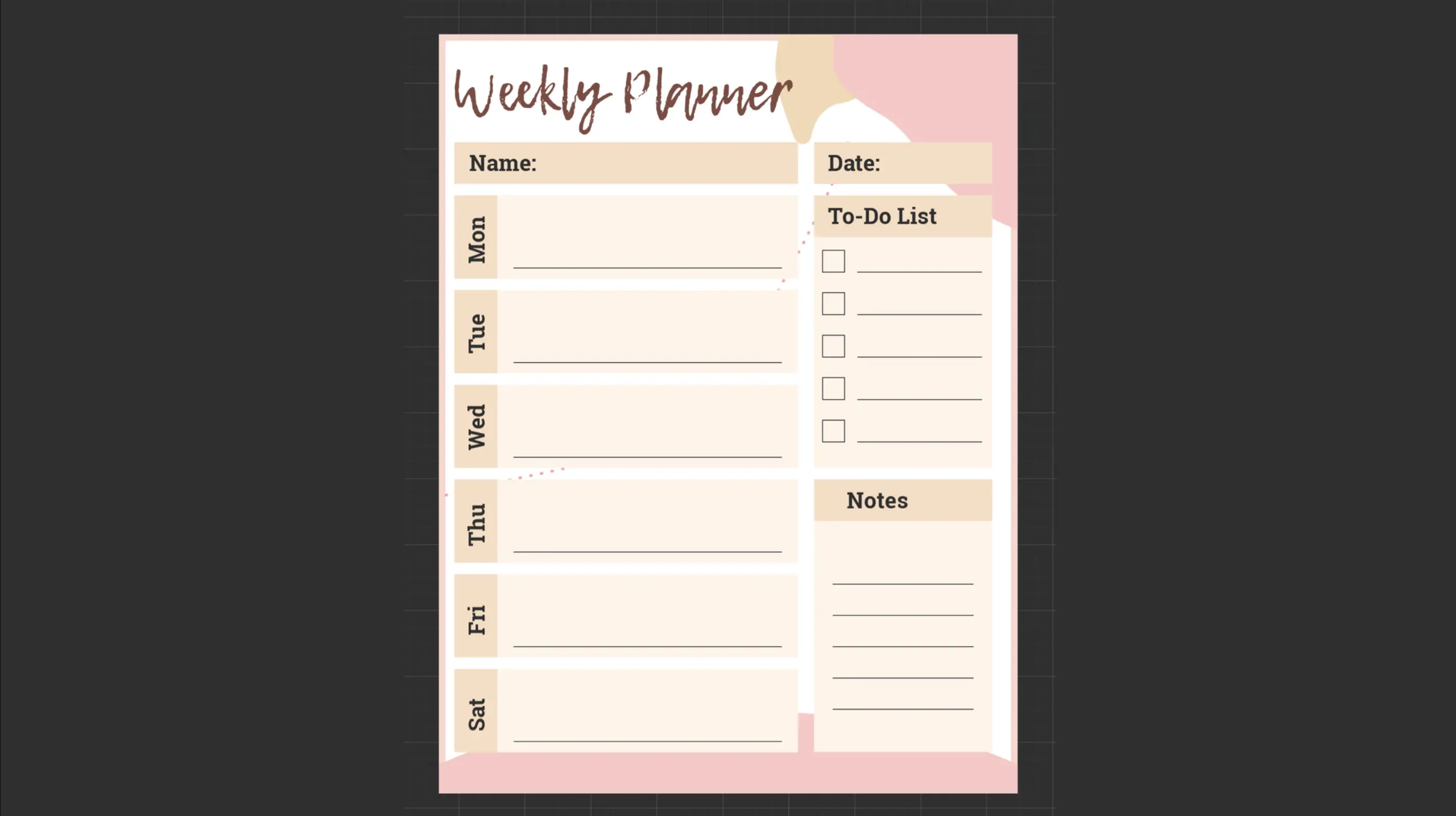 To Do List Template Website - to do list