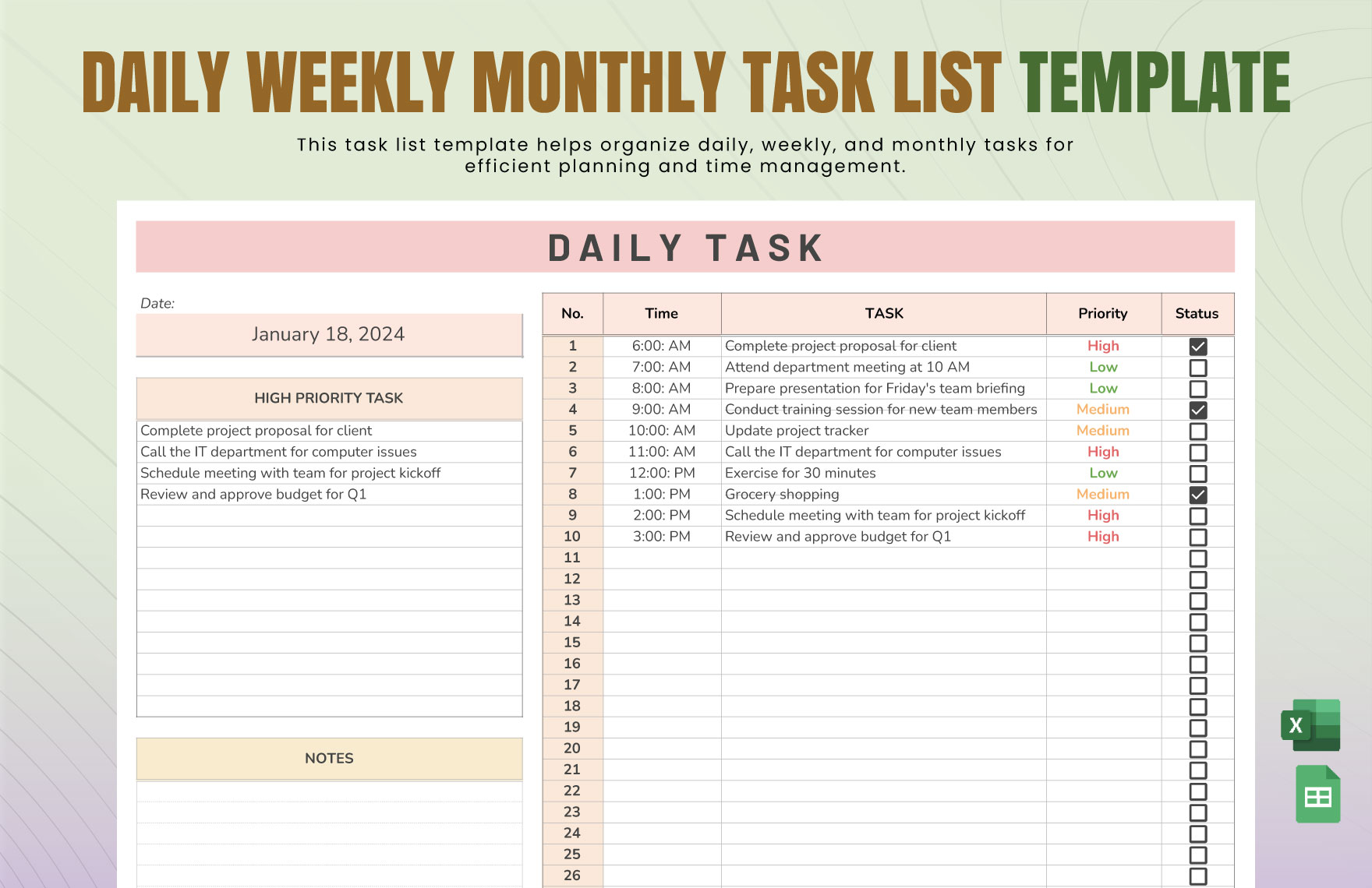 To Do List Template With Checkbox - to do list with checkbox template