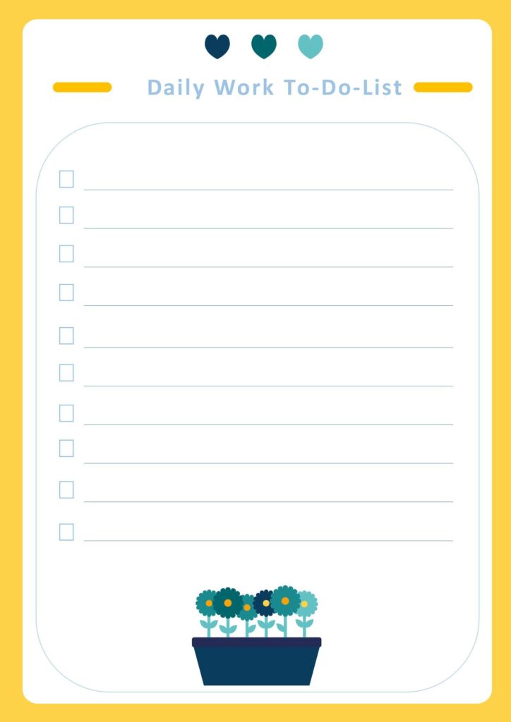 To Do List Template Word Printable - Dailywork To do list docx word f031f48c