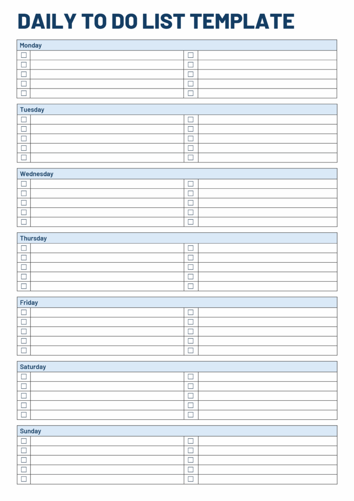 to do list templates