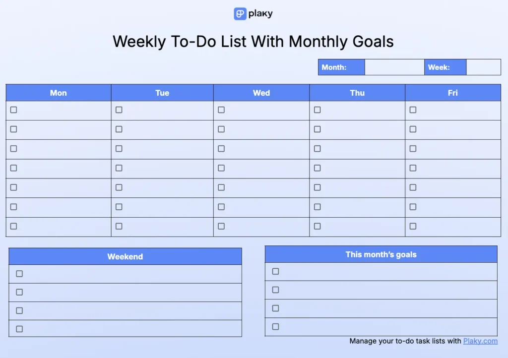to do list templates