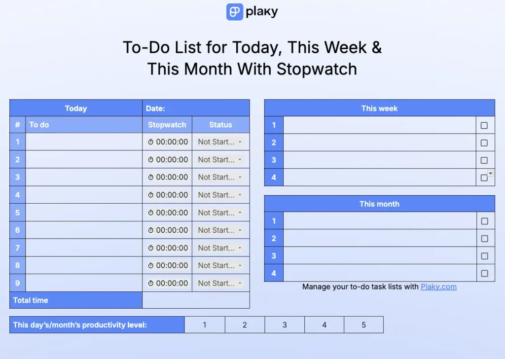 to do list templates