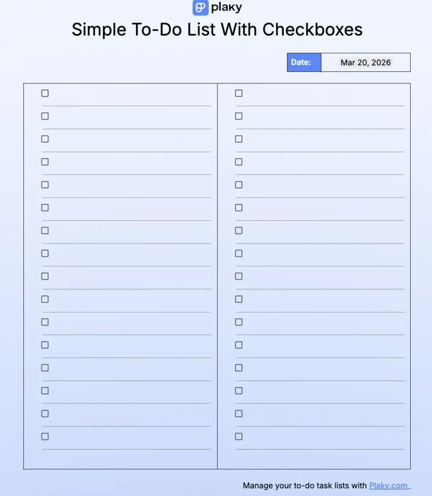 to do list templates