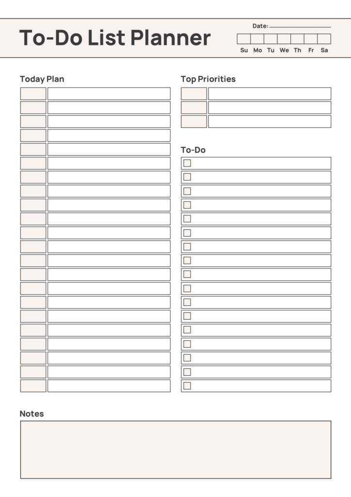 to do list templates