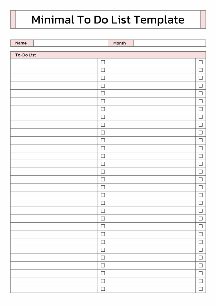 to do list templates