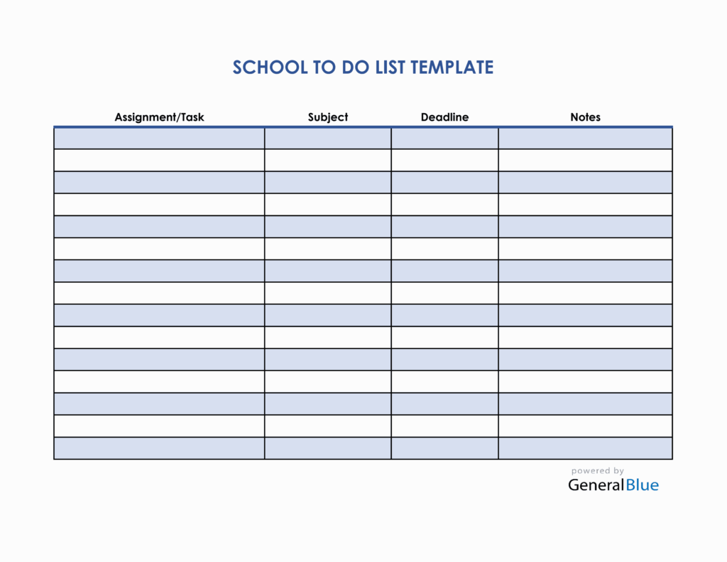 To Do List With Deadlines Template - tp6y85p9b