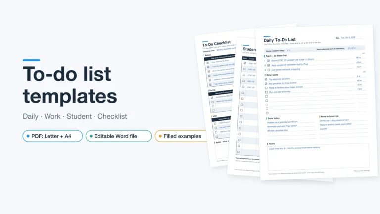 To Do List Word Document - to do list template guide