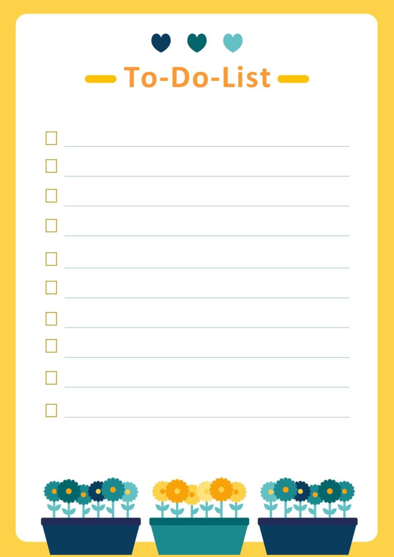 To Do List Word Template Free - yellow to do list docx word lists 1001e818