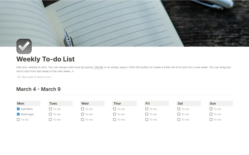 to do lists