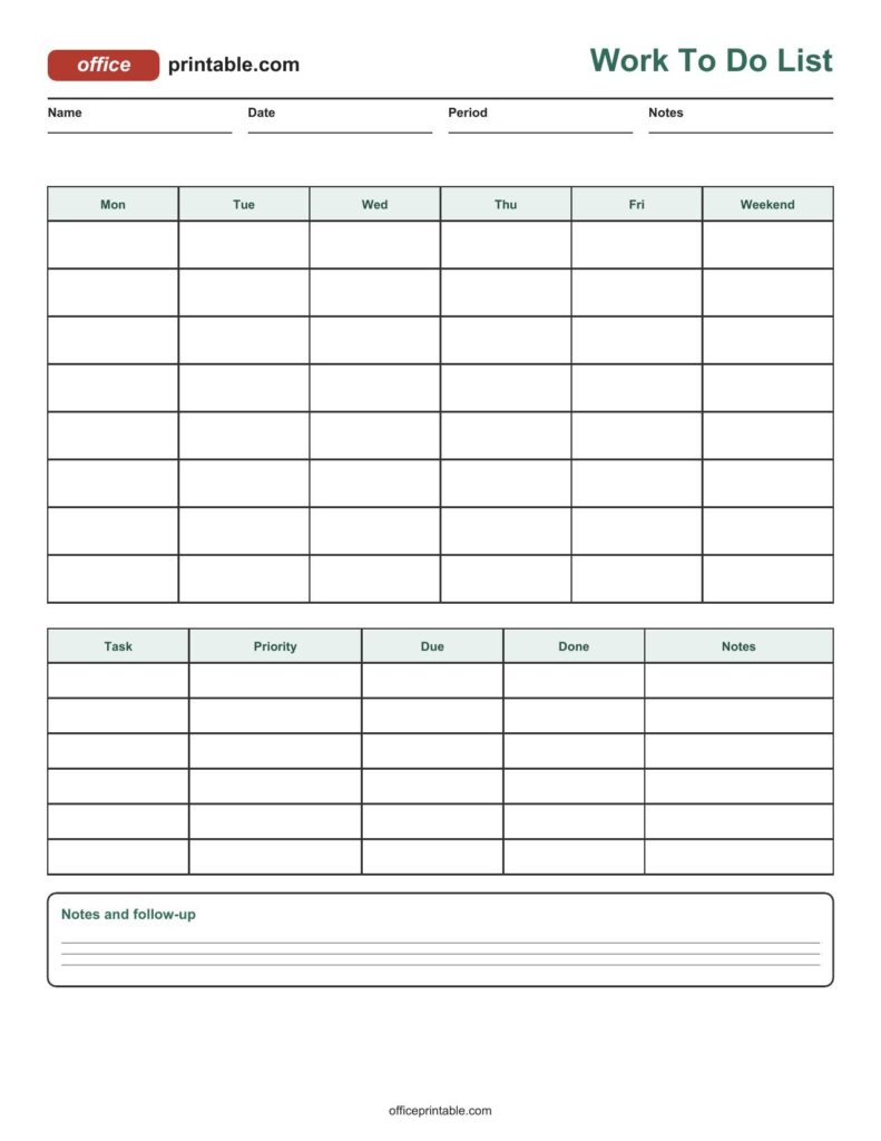 to do lists