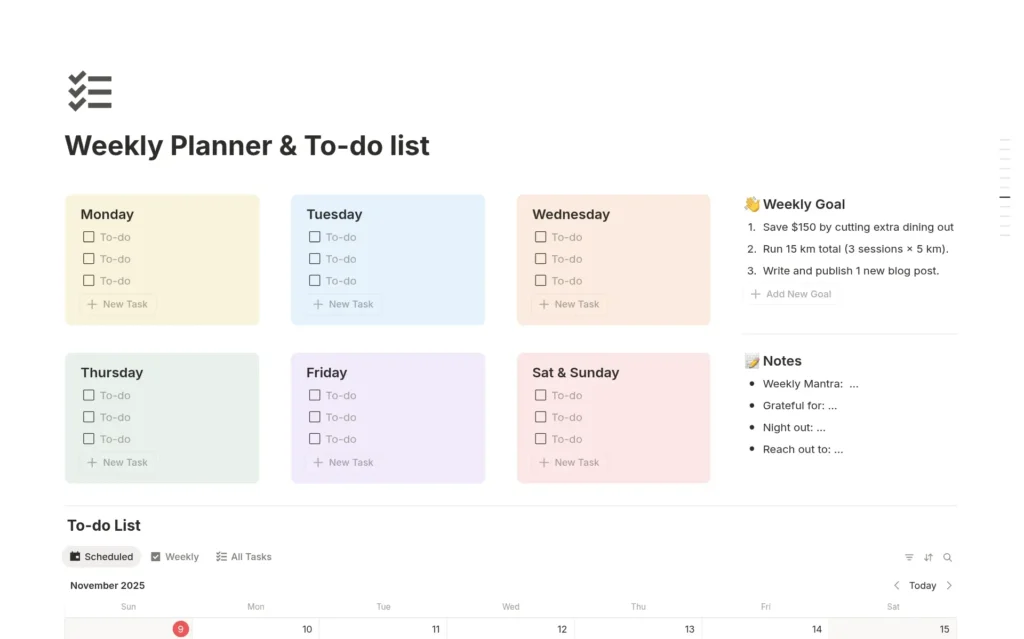 to do lists