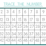 Tracing Numbers 1 To 50 - Art & Collectibles Practice Pages 1 to 50 Numbers Writing Practice Kids ...
