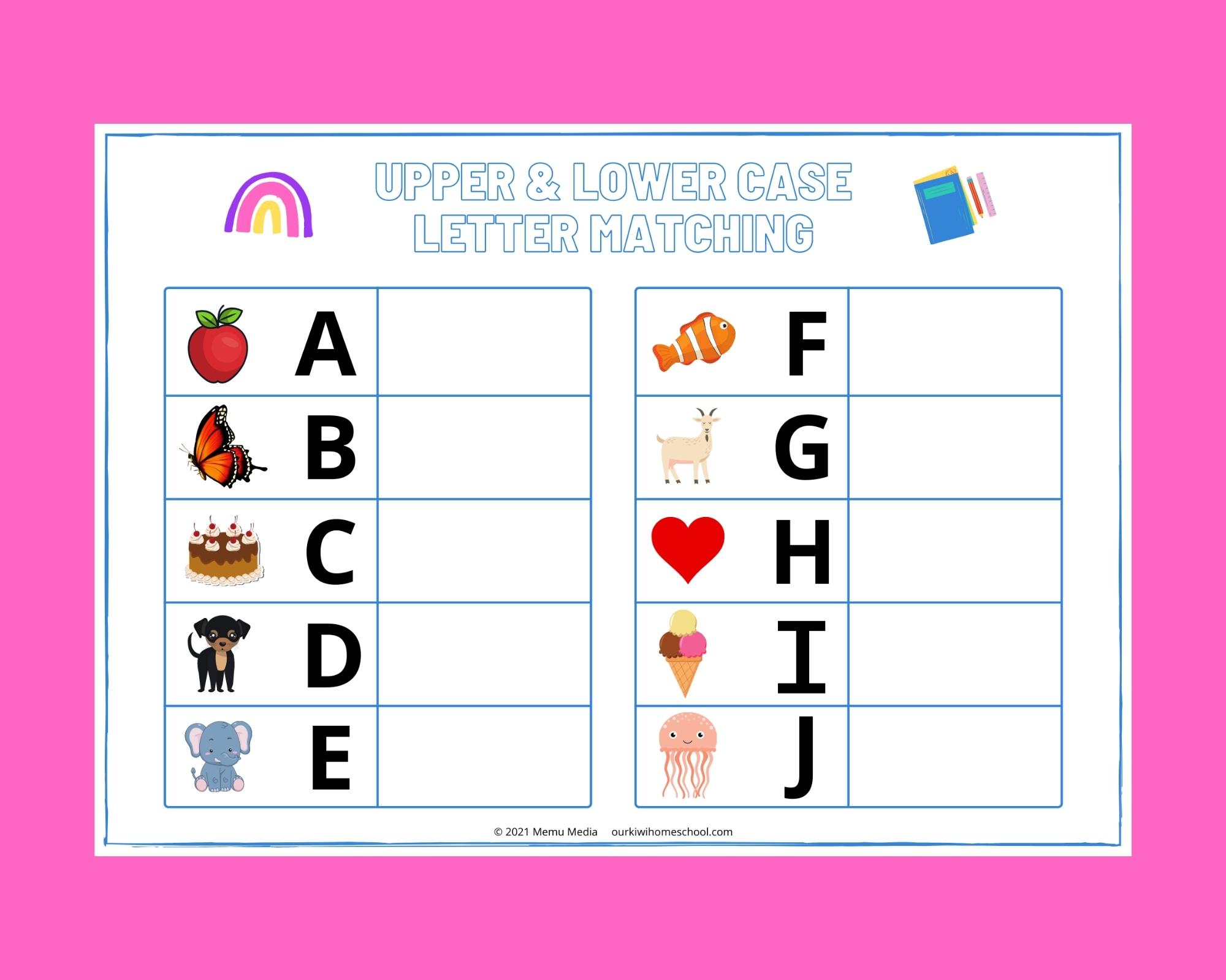 Uppercase And Lowercase Matching Worksheet - uppercase and lowercase letter matching activity
