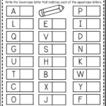 Uppercase And Lowercase Matching Worksheets - Lowercase And Uppercase Alphabet Worksheets - Letter Tracing Worksheets