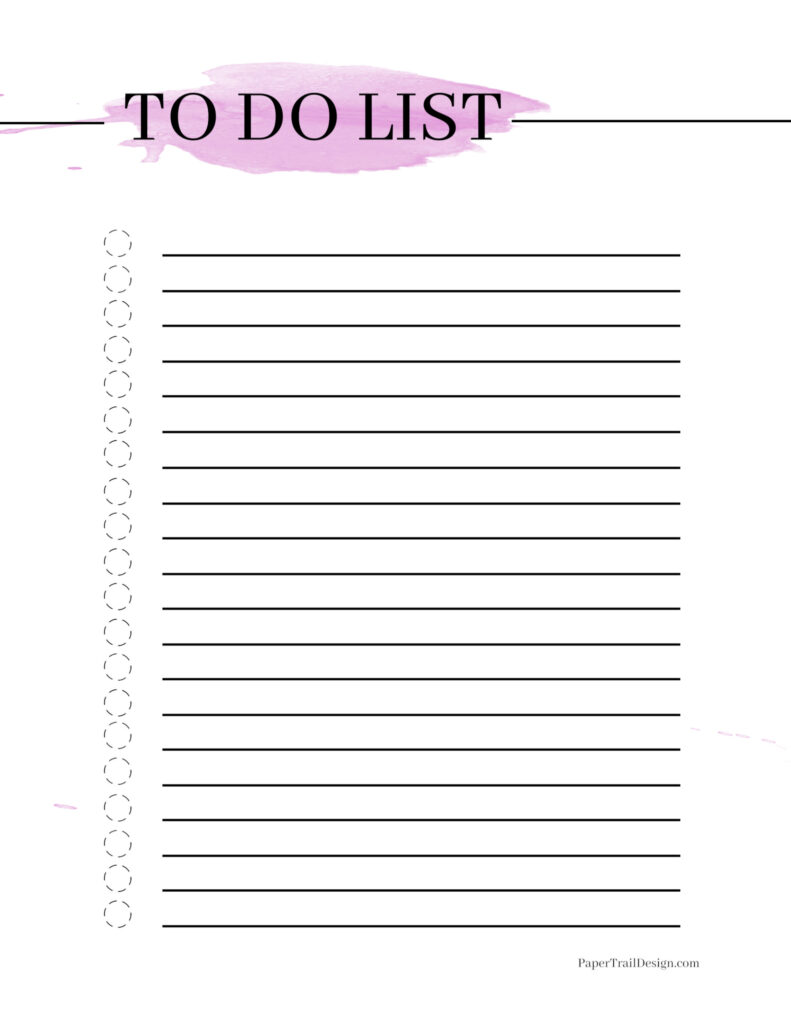 watercolor to do list