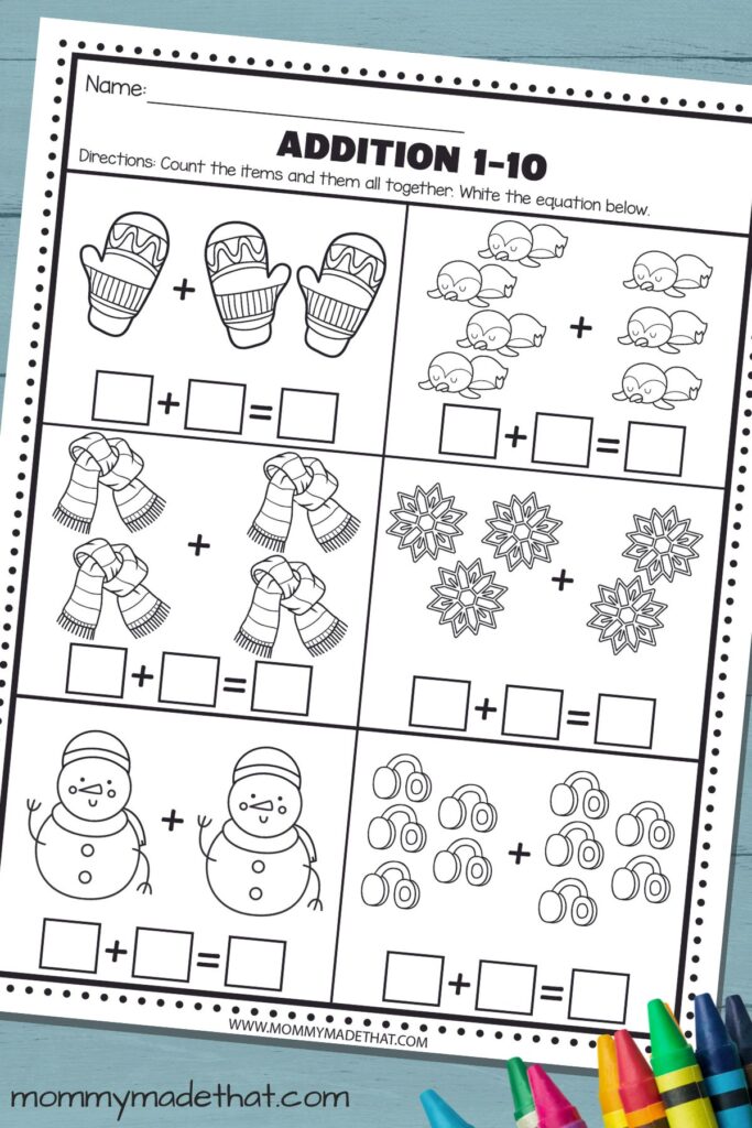 Winter Addition Worksheets For Kindergarten – Winter Activities for Kindergarten FREE – The Printable Princess … Winter Addition Worksheets For Kindergarten - Winter Activities for Kindergarten FREE - The Printable Princess ...
