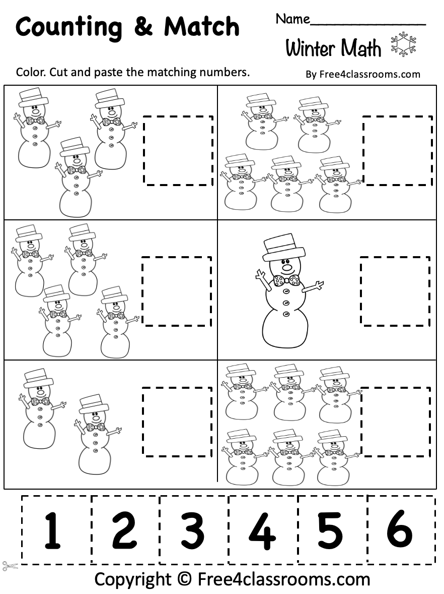 Winter Themed Worksheets For Preschool - Free Printable Winter Worksheets Preschool | Fanny Printable