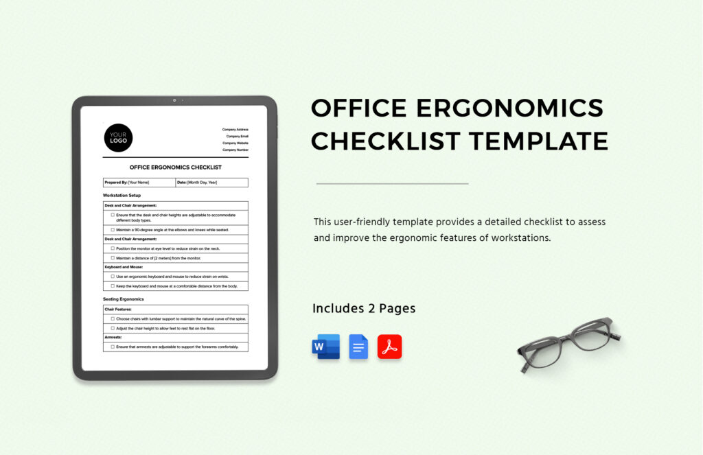 Working From Home Checklist Template - work from home
