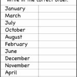 Worksheet On Months Of The Year - Months of the Year – 1 Worksheet / FREE Printable Worksheets – Worksheetfun