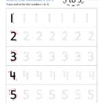 Writing Numbers Activities For Kindergarten - Kindergarten Printable Worksheets - Writing Numbers to 10
