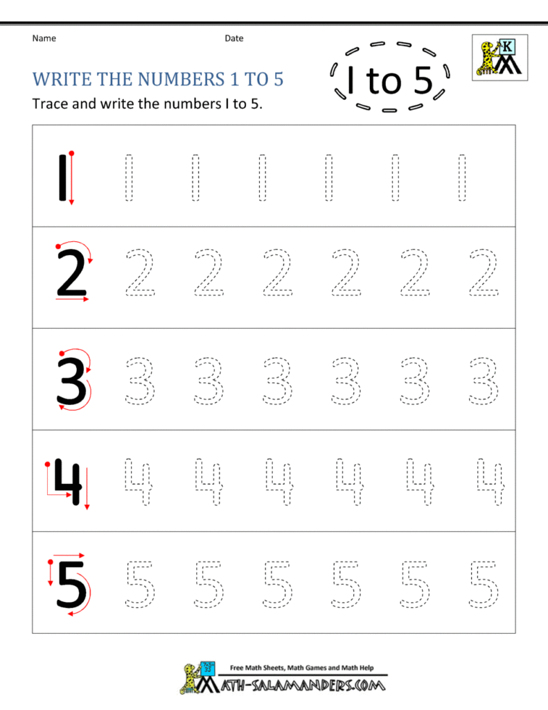 Writing Numbers Activities For Kindergarten – Kindergarten Printable Worksheets – Writing Numbers to 10 Writing Numbers Activities For Kindergarten - Kindergarten Printable Worksheets - Writing Numbers to 10